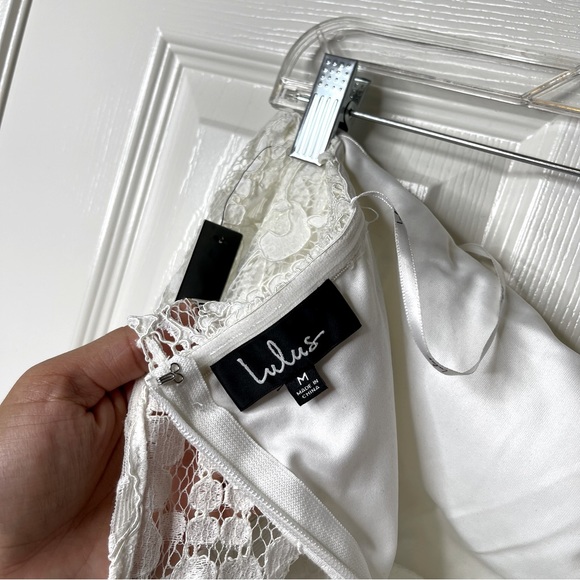 Lulu’s Delia White Lace Strapless Midi Dress size Medium - Picture 15 of 16